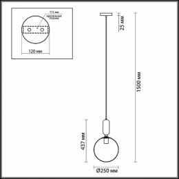 Подвесной светильник Odeon Light Okia  - 3